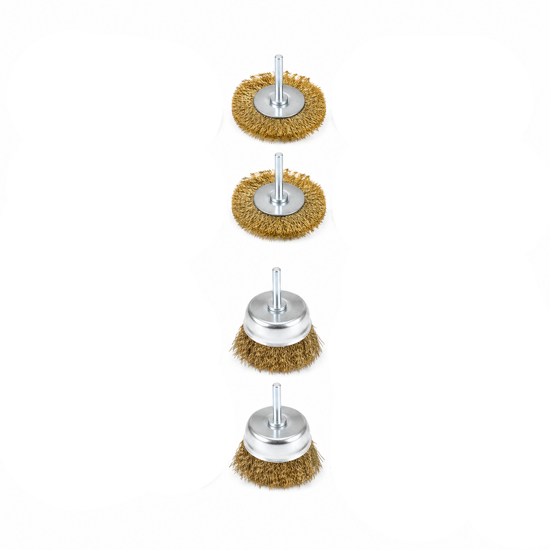 20 Piece Assorted Brass Wire Brush & Wheel Pack