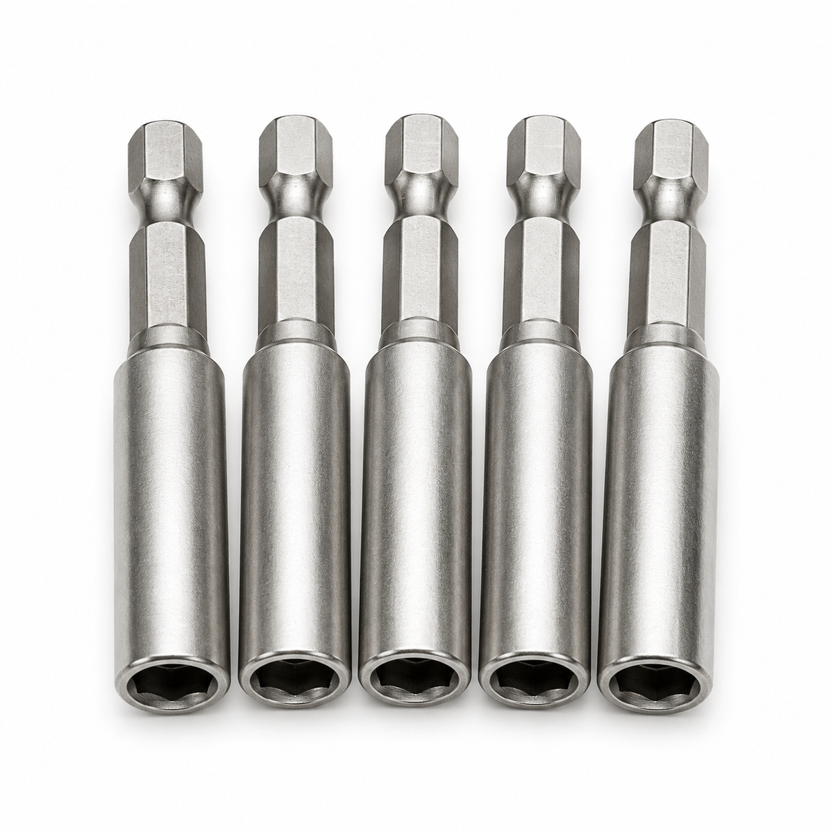 5 Piece 60mm Magnetic Bit Holder Set – 1/4″ Hex